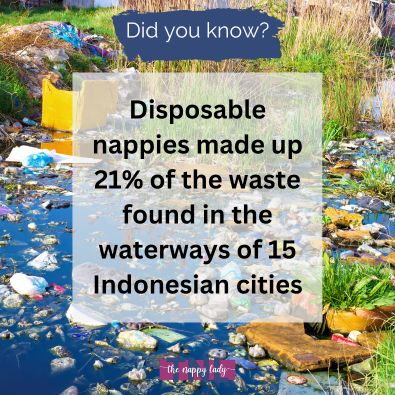 Disposable Nappy Waste In Indonesian Waterways